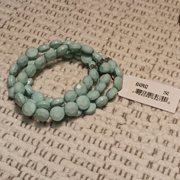 Lot of 3 beaded NWT jewelry - multi-layer necklace, bracelet stack, drop earring - Picture 7 of 12